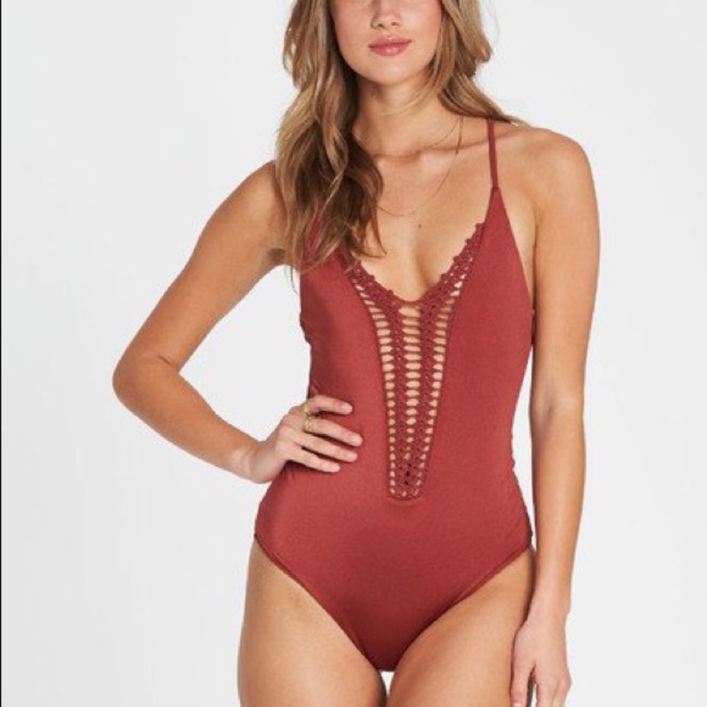 Billabong Hippie Hooray One Piece, Redwood M